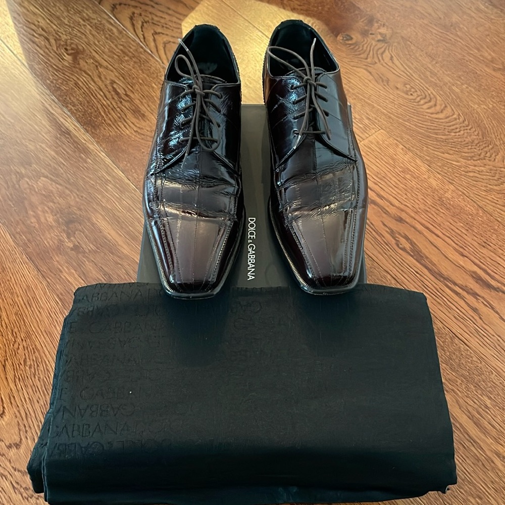 Dolce & Gabbana men shoes size 8 1/2 with box and shoe bag